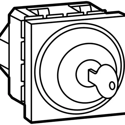 Interrupteur à clé INC MOS SS/Ronis magnésium 2 modules 0-1-2 