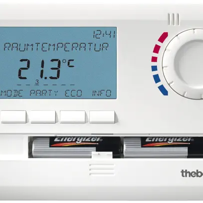 AP-Uhrenthermostat Theben RAMSES 811 top2 weiss 