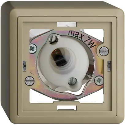 Signal lumineux AP EDIZIOdue sand 7W, sans calotte plate 