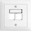Kit de montage INC S-One EDIZIOdue FKE pour 2×RJ45 droite, blanc 