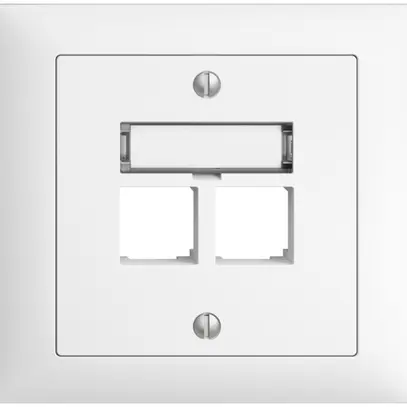 Kit de montage INC S-One EDIZIOdue FKE pour 2×RJ45 droite, blanc 