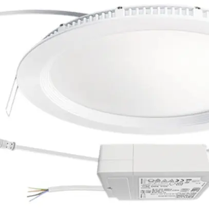 Downlight LED ESYLUX ELSA-2 Ø240 DALI 18W 4000K, 1750lm, blanc 