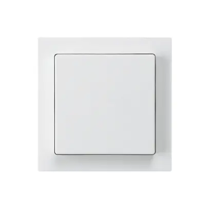 Kit frontal kallysto 60×60 blanc pour interrupteur/contact à poussoir 