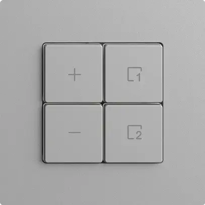 Dimmer Uni-LED 1K/4T scena WLAN Edue Wiser silver 