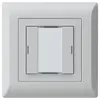 Poussoir ENC kallysto.line KNX 2×LED RGB s/e-link gris clair 