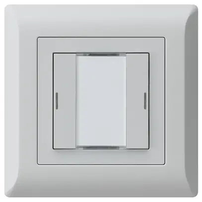 Poussoir ENC kallysto.line KNX 2×LED RGB s/e-link gris clair 