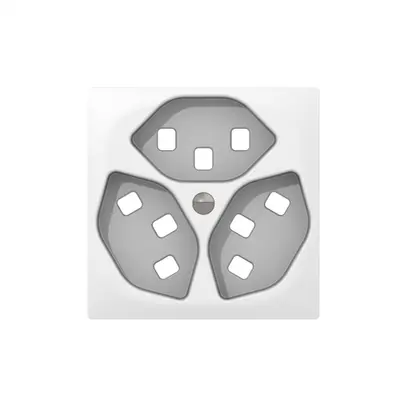 Placca frontale SIDUS bianco per 3×T23 