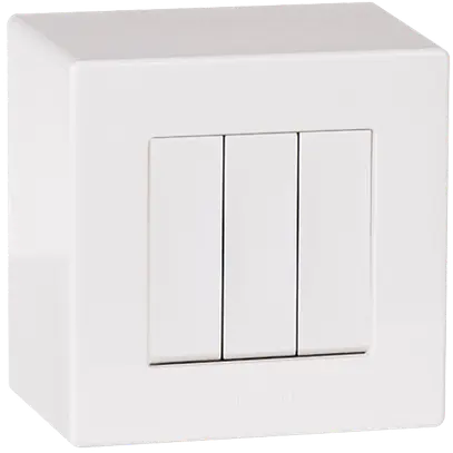 Interruttore a bilico AP ATO 3+3/1L + 0/1L bianco grd.I 