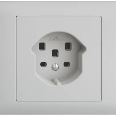 Presa INS EDIZIOdue T25 16A grigio chiaro, con morsetti innest. 