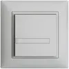 Pulsante INC KNX 1×EDIZIOdue grigio chiaro RGB senza LED con inserto carta 