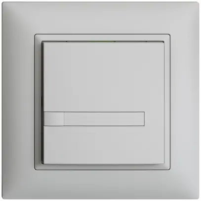 Pulsante INC KNX 1×EDIZIOdue grigio chiaro RGB senza LED con inserto carta 