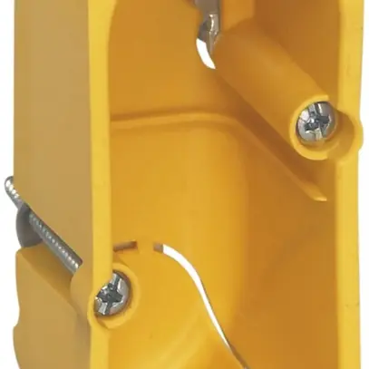 Boîte ENC Batibox MOS jaune 1mod. p=40mm pour cloison creuse 