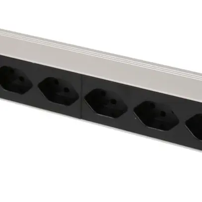 Presa multipla PDU 19" MH maxCONNECT 8×T13 1HE 3×1.5mm² 3m alu/nero 