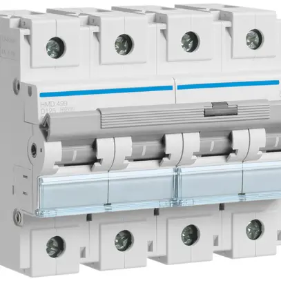 Disgiuntore Hager MCB 4P 230V tipo D 125A 6UM 