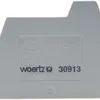 Paroi de fermeture Y Woertz gris pour F W30903../F W30904.. 