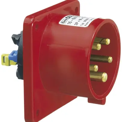Spina d'attrez.INS CEE Bals 5P 32A 400V 6h rosso IP44 nich.QC 