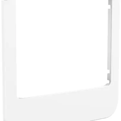 Cadre design audio Hager elcom.touch/elcom.fon rond blanc 