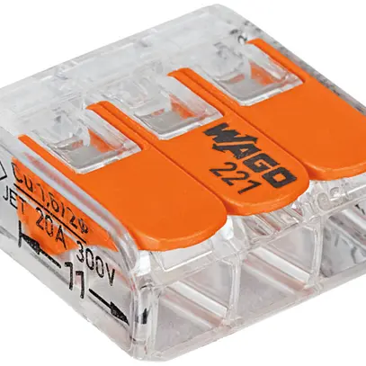 Dosenklemme COMPACT Serie 221 3L 0.2…4mm² 