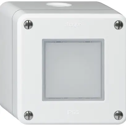 Lampada LED AP robusto IP55 bianco LED rosso/verde 