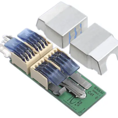 Kopplermodul R&Mfreenet, Kat.6 EasyLock, geschirmt 