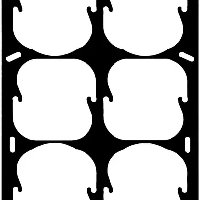 Telaio di fissaggio Somfy Smoove, 2×2, adatto per EDIZIO 
