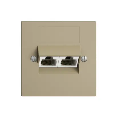 Presa INC 2×RJ45/u 8P sep. EDIZIOdue sand ITplus 