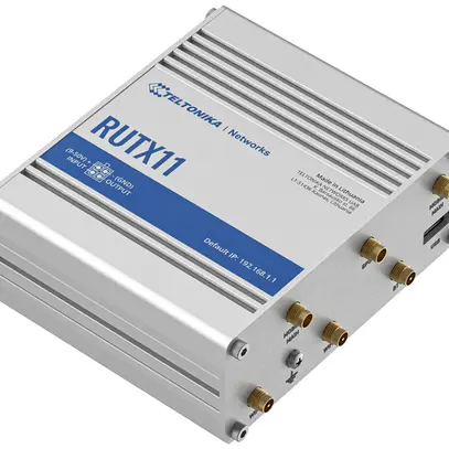 Router Teltonika RUTX11 LTE 3×LAN 1×WAN WLAN 2.4GHz IPv4/IPv6 USB 