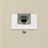 Inserto per presa di raccordo kallysto 1×RJ45s beige 