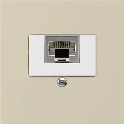 Inserto per presa di raccordo kallysto 1×RJ45s beige 