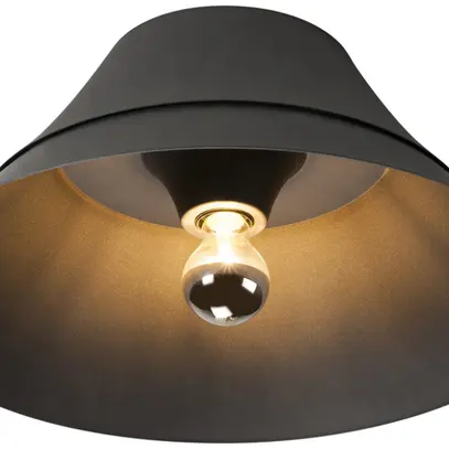Plafoniera/lpda a muro SLV BATO 45 CW E27 60W Ø450mm nero 