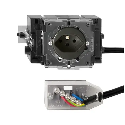 Presa INS FH T13 L2 nero 49…69mm per cavo piatto Technofil 