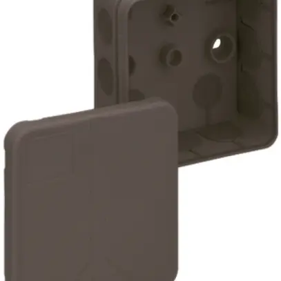 Scatola di derivazione AP 2K-12, 85×85×37mm, marrone, IP55 