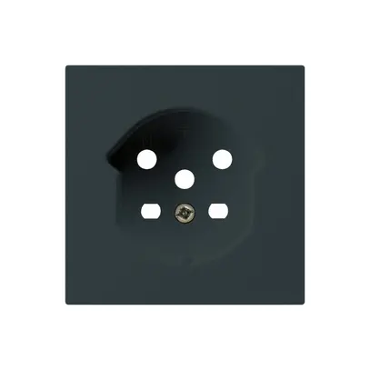 Kit frontal HA kallysto pour prise type 15 avec bornes enfichables noir 