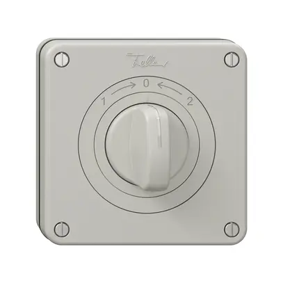 Contatto rotativo NUP NEVO, con manopola, KS, 1->0<-2, grigio chiaro 