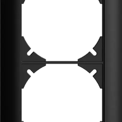 UP-Kopfzeile EDIZIOdue 4×1 schwarz 
