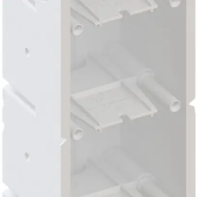 Scatola per parete cava AGRO 4×1 850°C con staffe, M20/25, bianco 