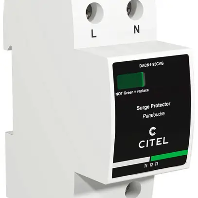 Parafulmine  Citel DACN1-25CVGS tipo 1+2+3, 1 poli 