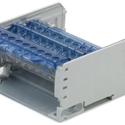 Blocco di distribuzione PDB 4L 125A 93×89×48mm 2×25/7×10mm² grigio 