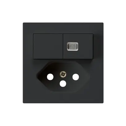 Kit frontal kallysto S1/T13 60×60 noir avec 1 lentille et sécurité enfants 