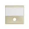 Plaque frontale EDIZIOdue vanille pour contact de sonnerie 