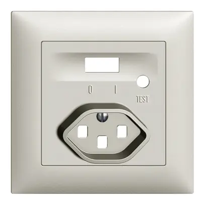 Kit frontal EDIZIOdue pour prise FI gris clair 