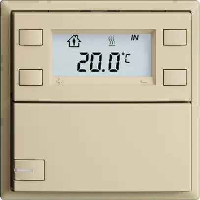 Poussoir RTH ENC KNX 1× EDIZIOdue F vanille, avec LED RGB 