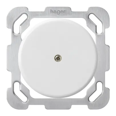 Disque d'obturation ENC basico Ø58mm avec plaque de fixation blanc 