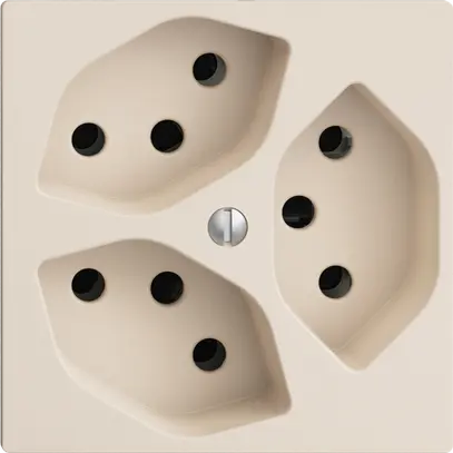 Presa INC EDIZIOdue 3×T13 crema 