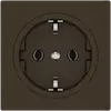 Prise EDIZIO.liv SNAPFIX® SCHUKO 16A 230V 60×60mm umbra 