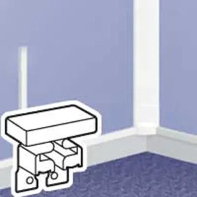 Pezzo finale DLPlus 40×12.5 bianco 