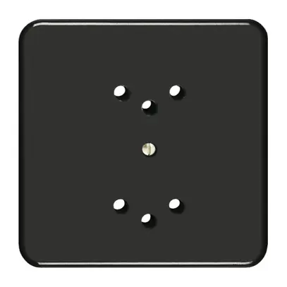 Kit frontale FH per presa 2×T12 nero 