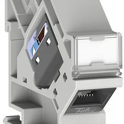 Modulo di raccordo AMD Feller EASYNET cat.6A non schermato per barra DIN 