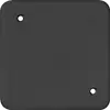 Placca di copertura INC I 2fori di fissaggio nero 