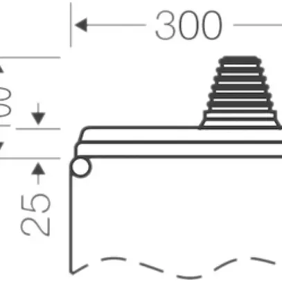 Plaque de raccordement Hensel Mi FP 70 